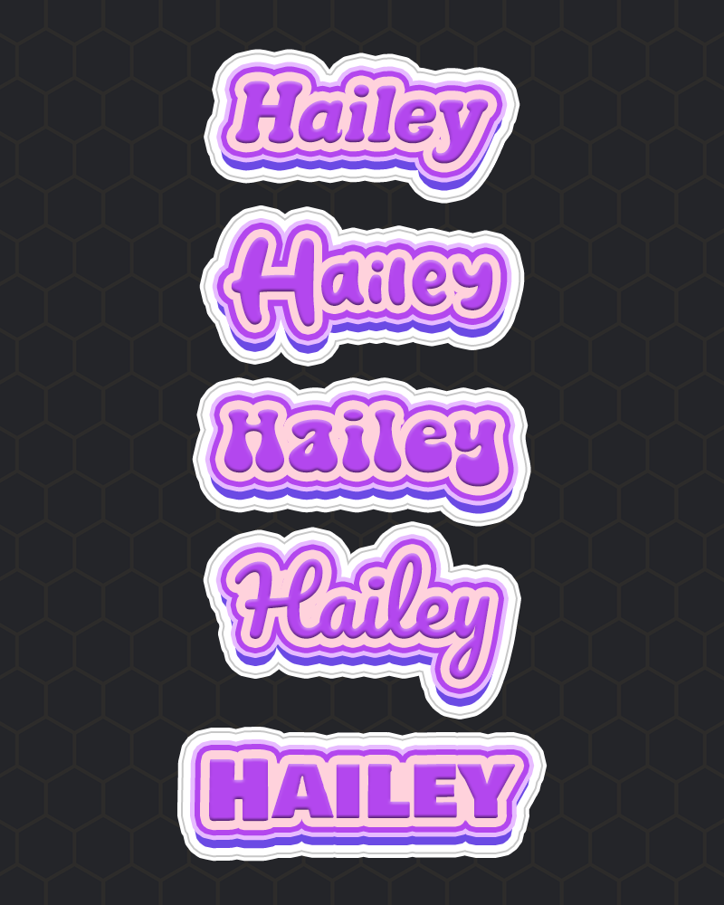 Your Name Here! - Custom Name Stickers (3in Waterproof)